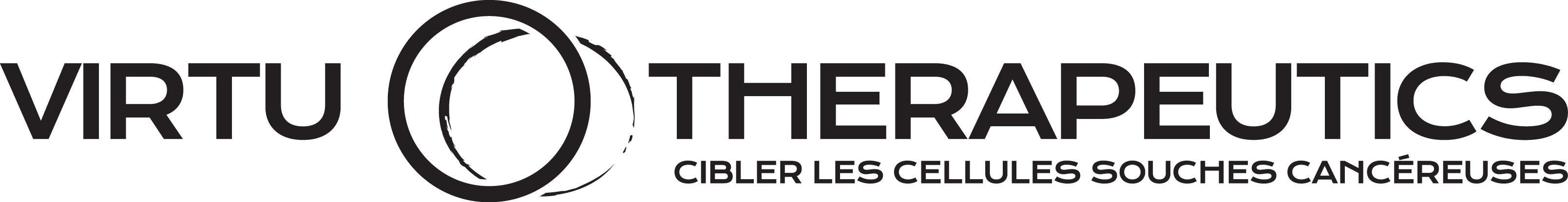 LOGO VIRTU THERAPEUTICS Cibler les cellules souches cancéreuses logo black